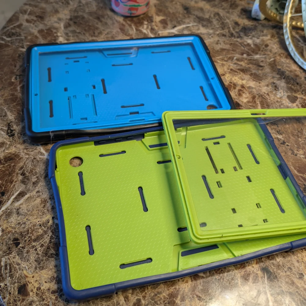 Black and Blue Tablet Stand
